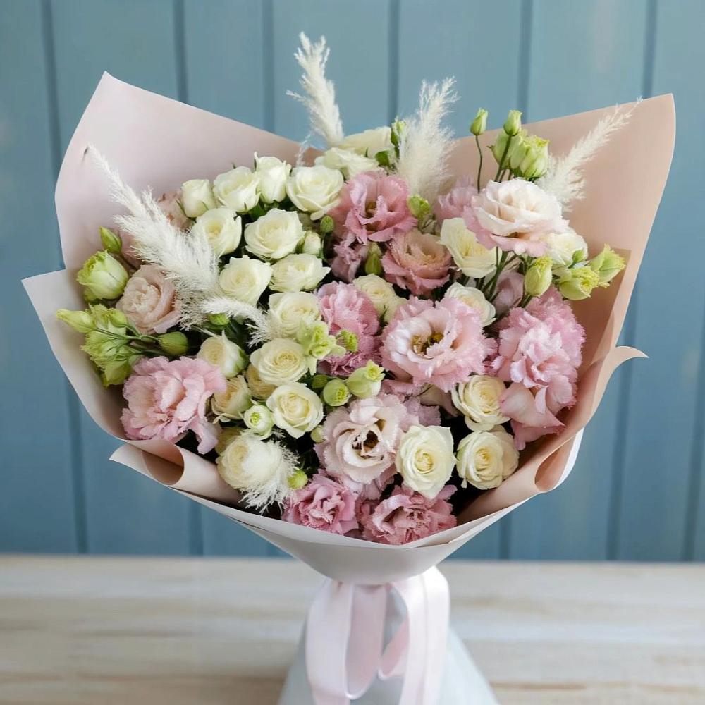 Букет цветов из: Альстромерии и Розы в Купянке