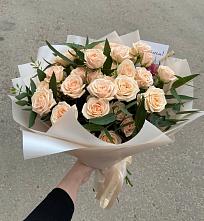 Букет Кремовые розы Латте в Купянке