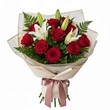 Букет цветов из:  Лилии и Розы в Купянке