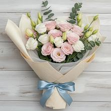 Букет цветов из:  Лизиантусы в Купянке