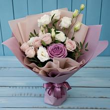 Букет цветов из:  Розы и Лизиантусы #REPLACE_PRED# Купянке
