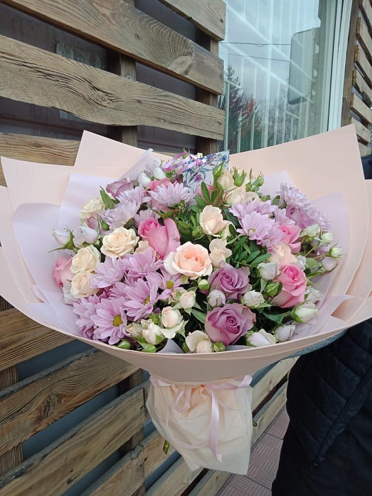 Букет цветов из: Розы и Хризантемы в Купянке