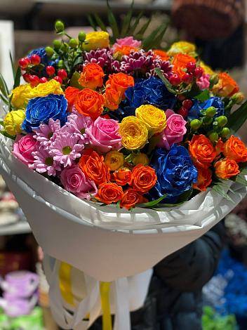 Букет цветов из: Розы и Хризантемы в Купянке