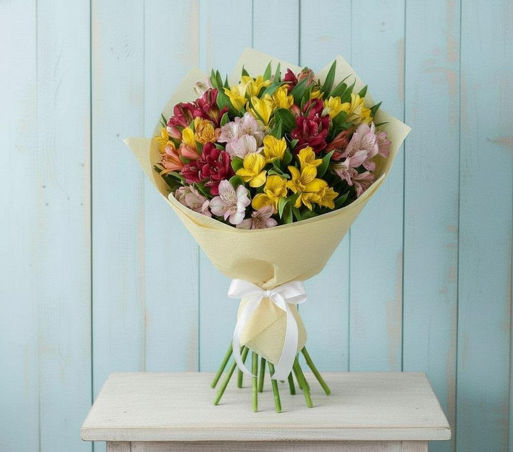 Букет цветов из: Альстромерии в Купянке