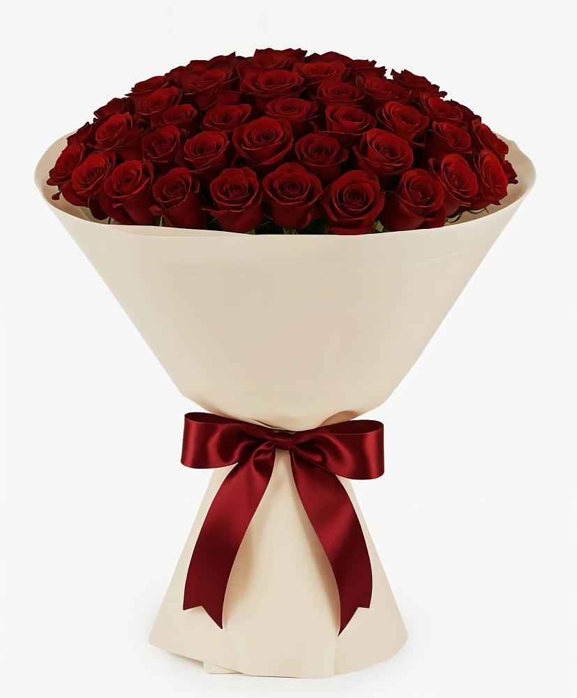 Букет 101 Бордовая роза Блэк Бакарра в Купянке